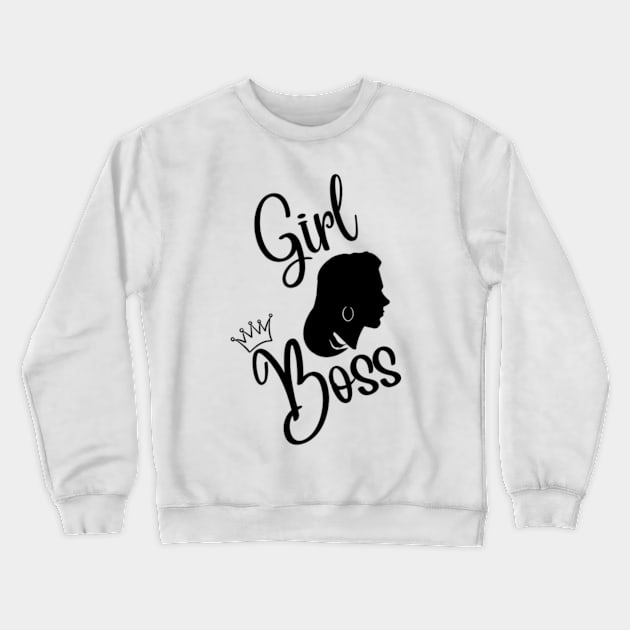 Girl Boss Crewneck Sweatshirt by Fanu2612